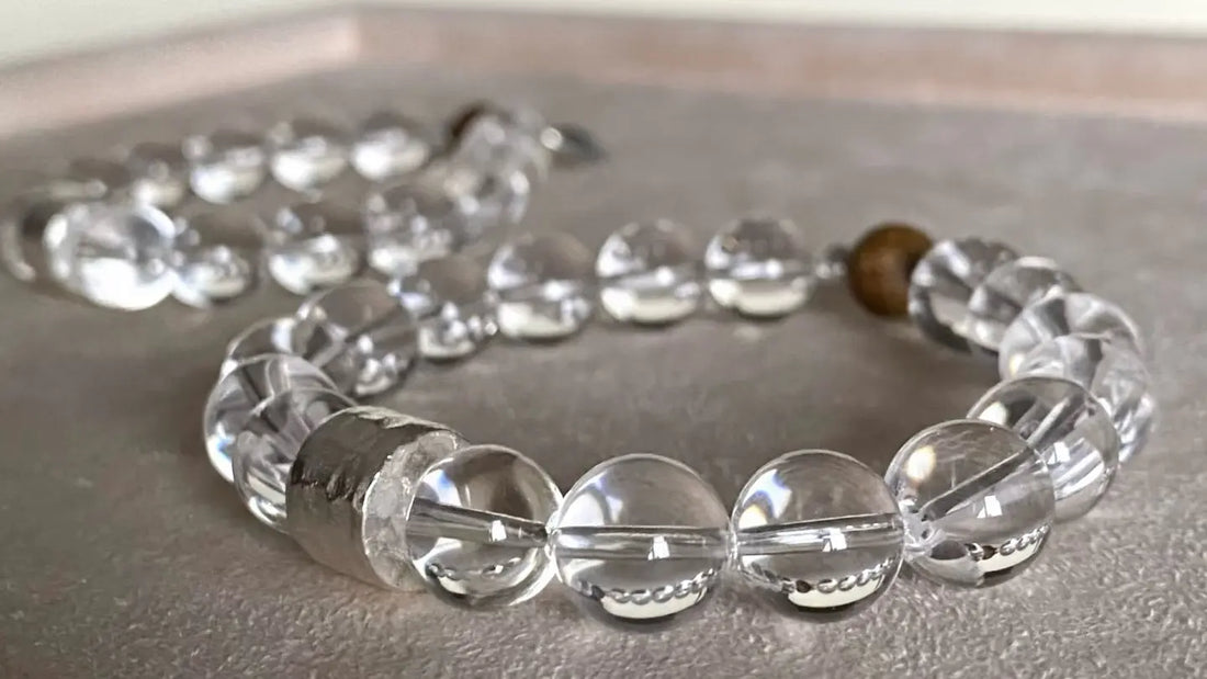 7 Chakra Bracelet with Clear Quartz