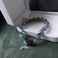 Blue Moonstone Mermaid Tail Bracelet – Intuition Awakening & Ocean Moon Energy Crystal