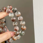 Four Seasons Phantom Quartz Bracelet – Multicolor Healing Crystal for Wealth Flow & Abundance
