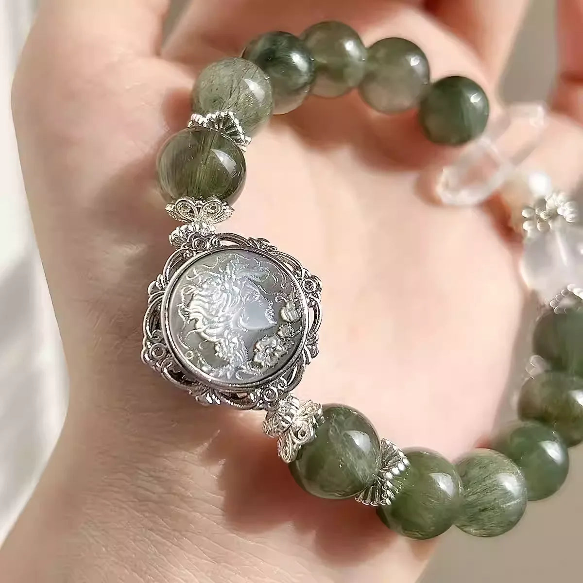 Green Crystal Bracelet - Attract wealth & abundance with Green Quartz