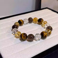 Tiger Eye, Clear Quartz and Citrine Bracelet – Wealth, Protection & Clarity