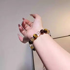 Tiger Eye, Clear Quartz and Citrine Bracelet – Wealth, Protection & Clarity