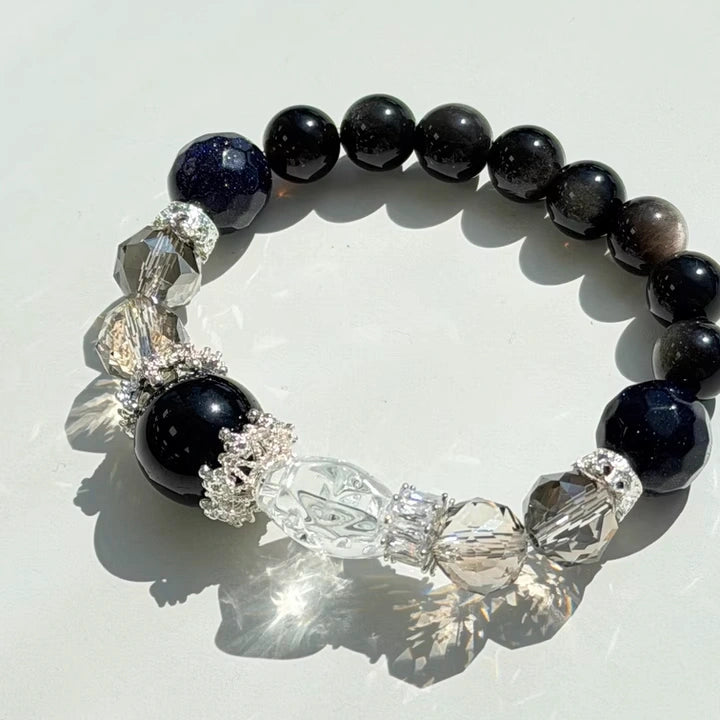 Obsidian Crystal Bracelet - Grounding Crystal for Spiritual Protection
