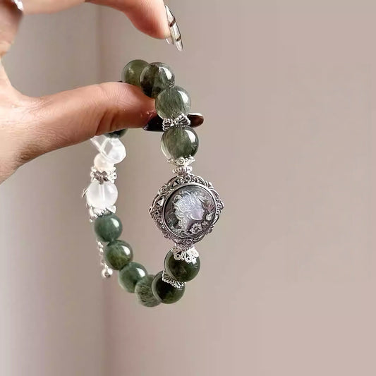 Green Crystal Bracelet - Attract wealth & abundance with Green Quartz