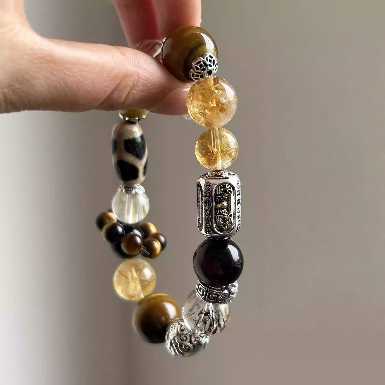 Tiger's Eye Crystal Bracelet - Stones for Protection, Confidence & Power