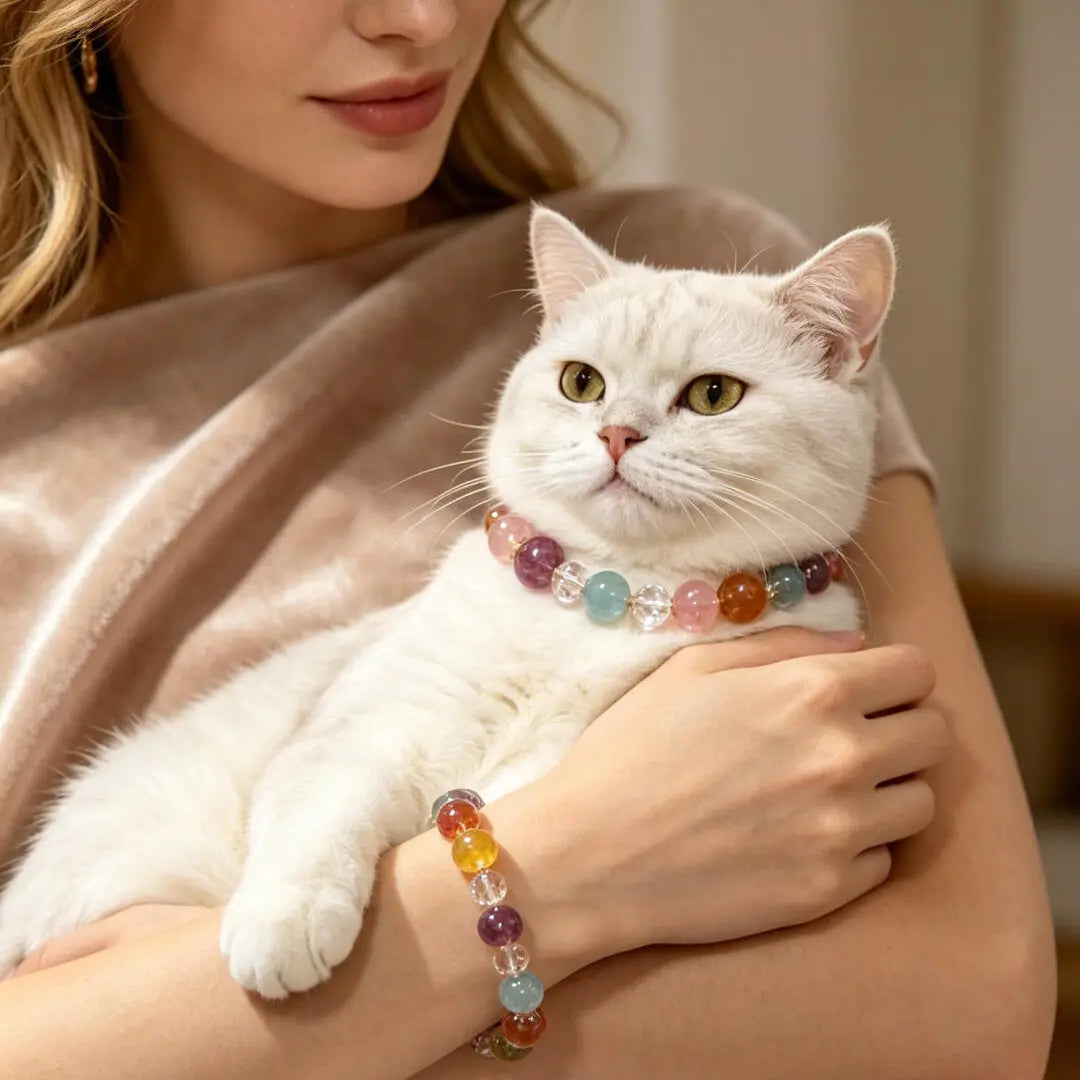 Animal crystals featuring pet crystal collars, crystal pendants and natural crystal accessories