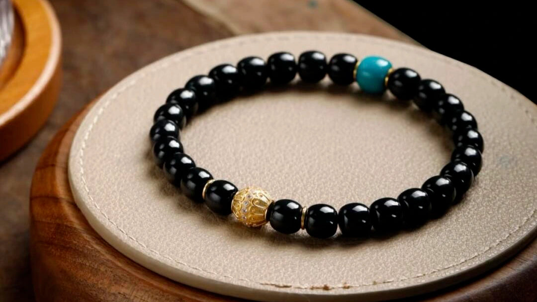 Black obsidian crystal bracelets for protection and grounding, featuring energy stones that absorb negative energy