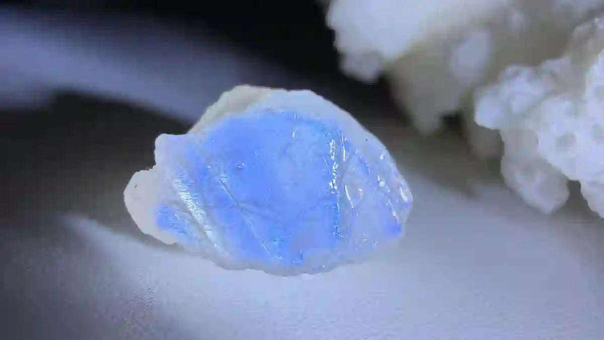 Blue moonstone crystal for intuition and spiritual clarity