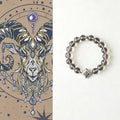 Capricorn stones and crystals bracelet with smoky quartz design for grounding