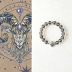 Capricorn stones and crystals bracelet with smoky quartz design for grounding