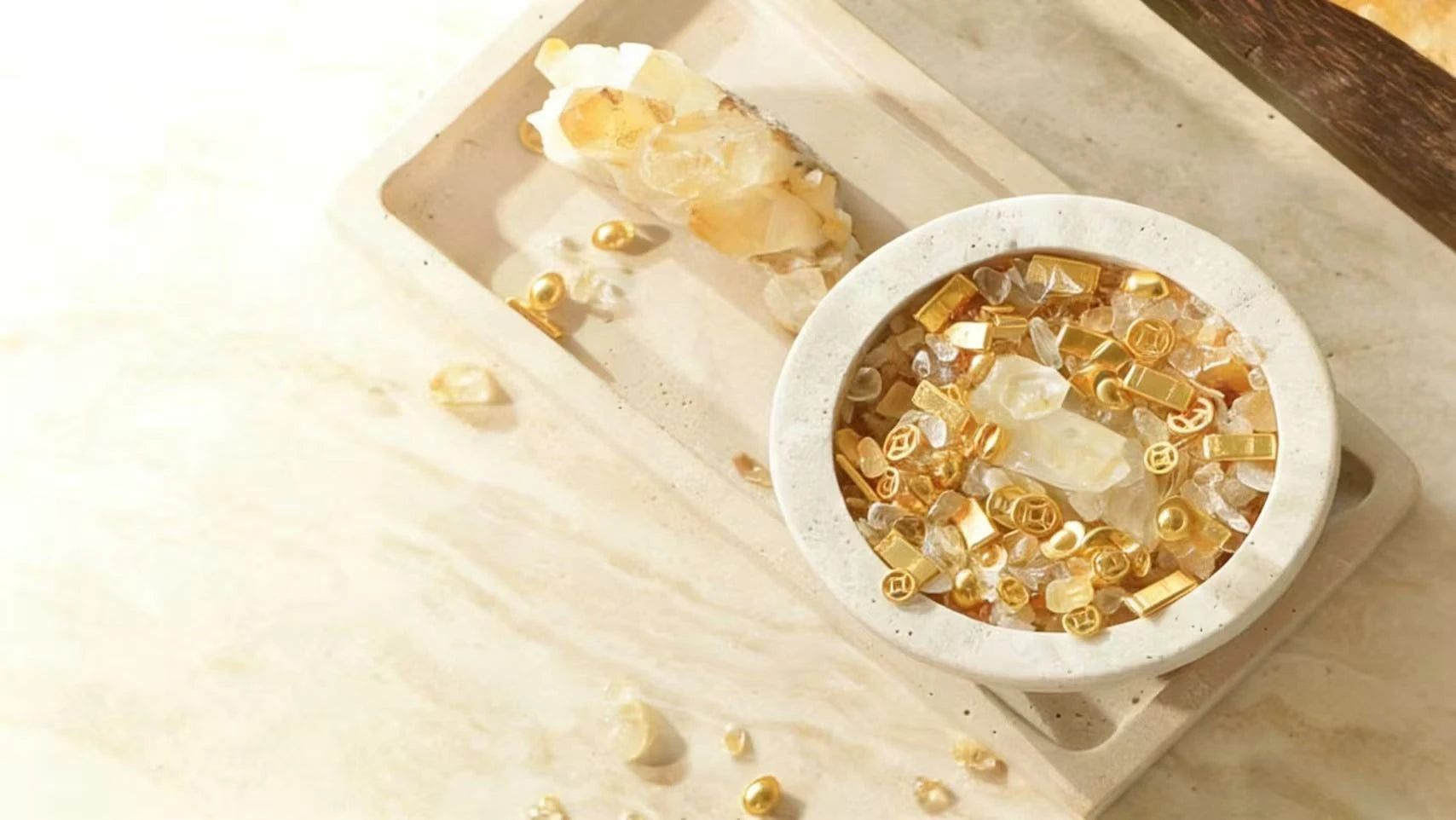 Citrine crystals that attract prosperity, financial abundance, success energy