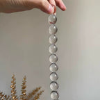 Clear crystal bead bracelet for clarity, chakra healing and higher consciousness