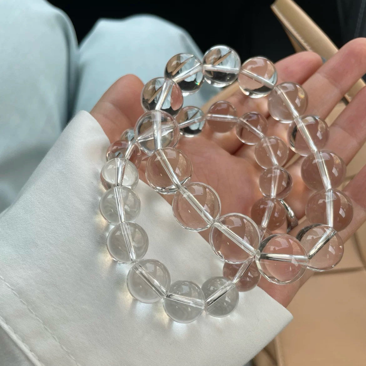 Clear Crystal Bracelet - Purify Energy, Clear Negativity