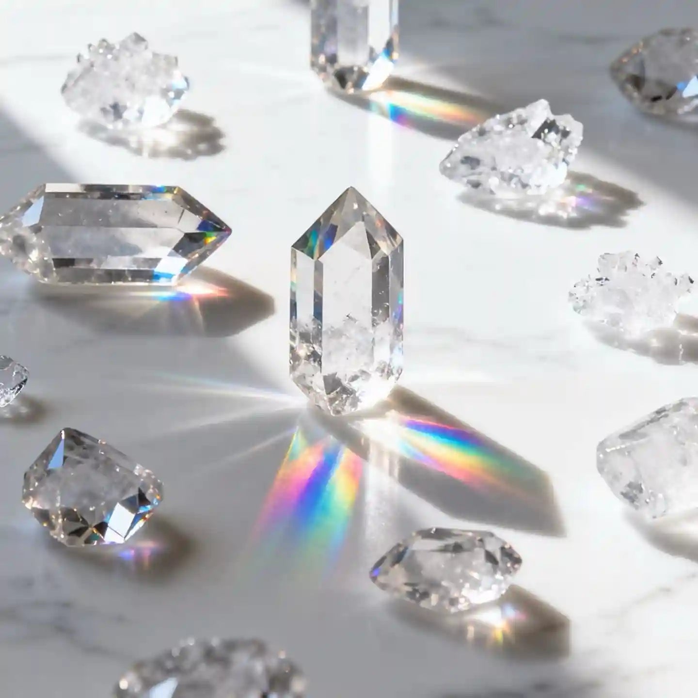 Natural clear quartz crystal symbolizing energy cleansing, clarity