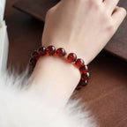 Aries birthstone jewelry garnet bracelet for energy and strength