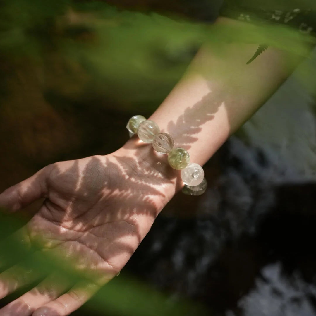 Crystal bracelet for women with genuine healing gemstones for everyday wear