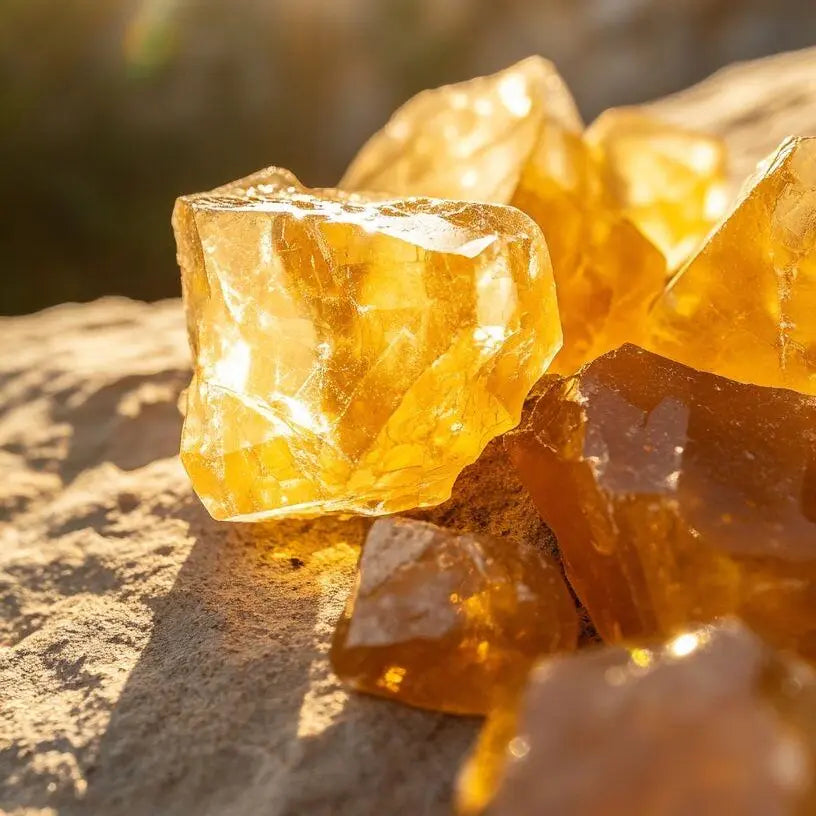 Citrine gemstone featuring a natural golden appearance and translucent crystal formation