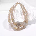 Double wrap labradorite bead bracelet for women with meaning