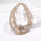 Double wrap labradorite bead bracelet for women with meaning