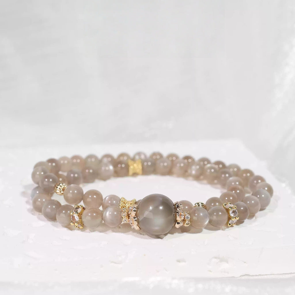 Labradorite gemstone bracelet with healing crystals gemstone