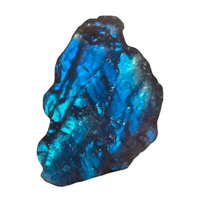 Natural labradorite crystal stone with blue flash and unique color patterns