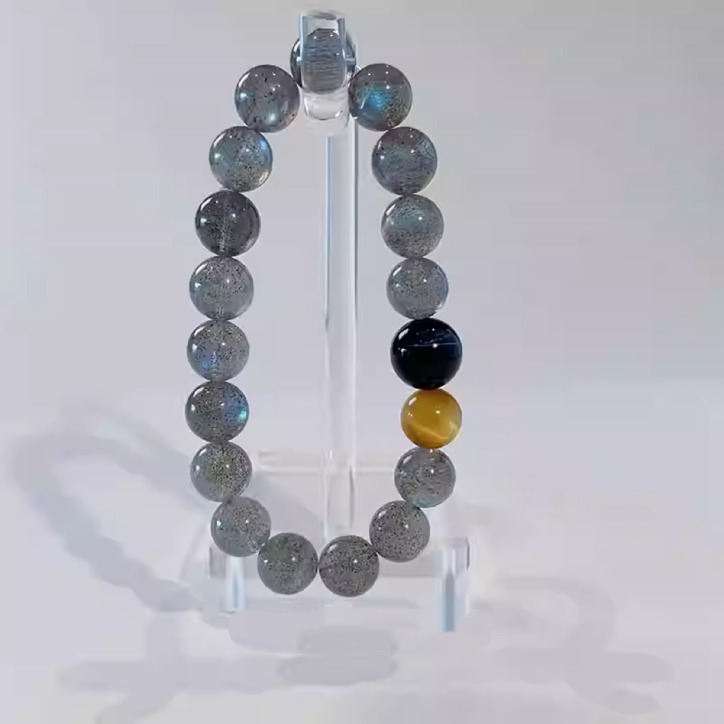 Moonstone crystal bracelet for women for energy alignment, chakra healing