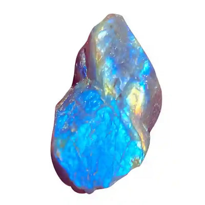 Natural moonstone crystal stone with a soft white glow and elegant texture