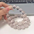 Pink crystal bracelet for women with natural gemstones for love