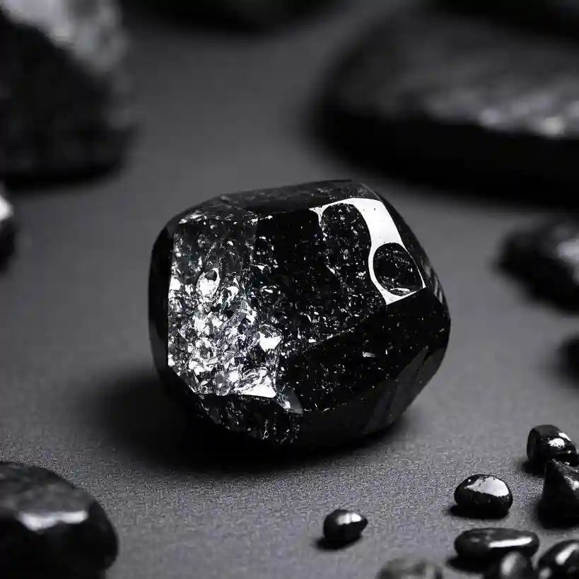 Quartz obsidian crystal symbolizing protection, grounding