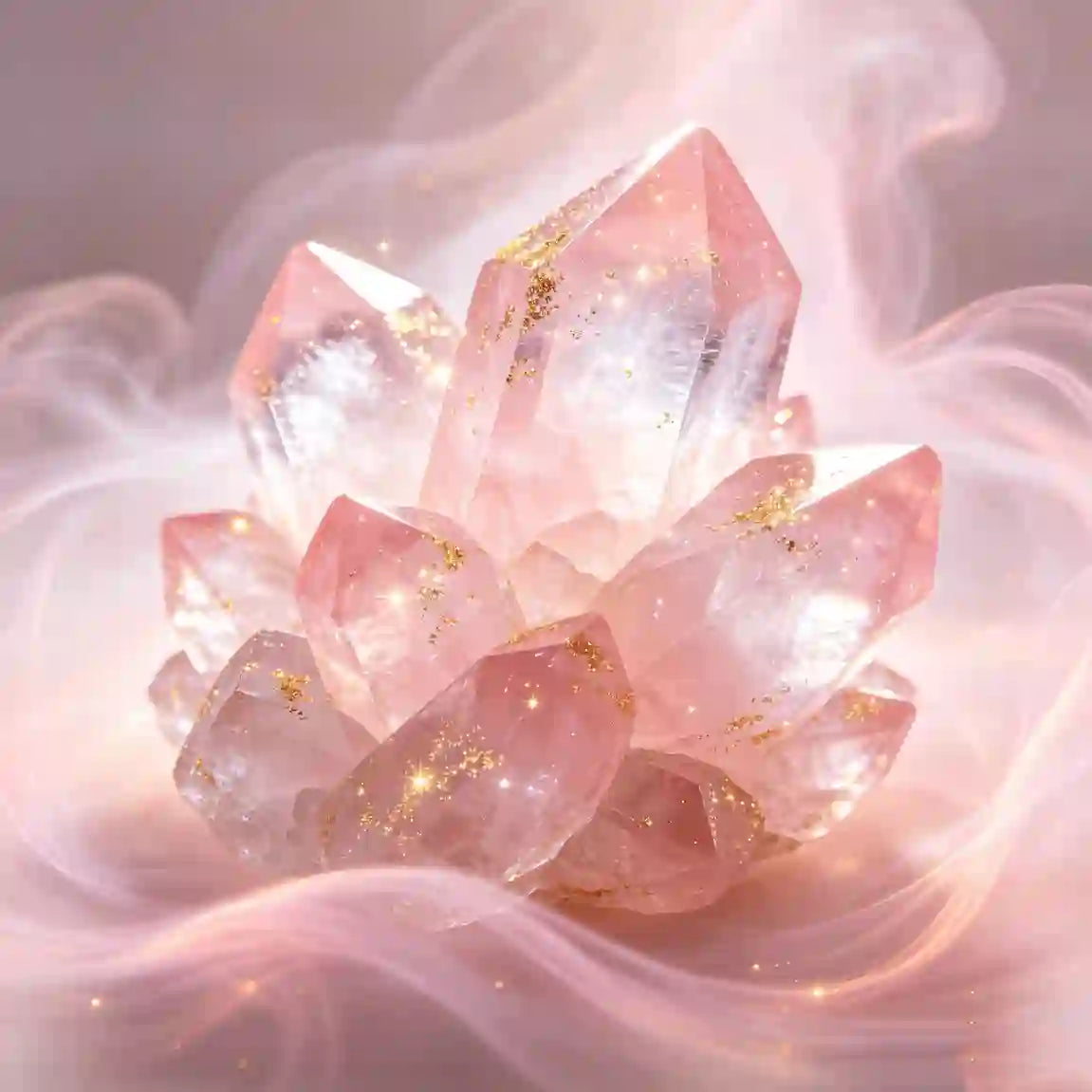 Rose quartz chakra crystal representing heart chakra energy