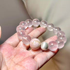 Rose quartz crystal bracelet for love and relationships