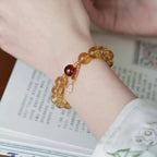 Sagittarius crystal bracelet with citrine for money and wealth