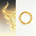 Taurus crystal bracelet with citrine for abundance and positivity