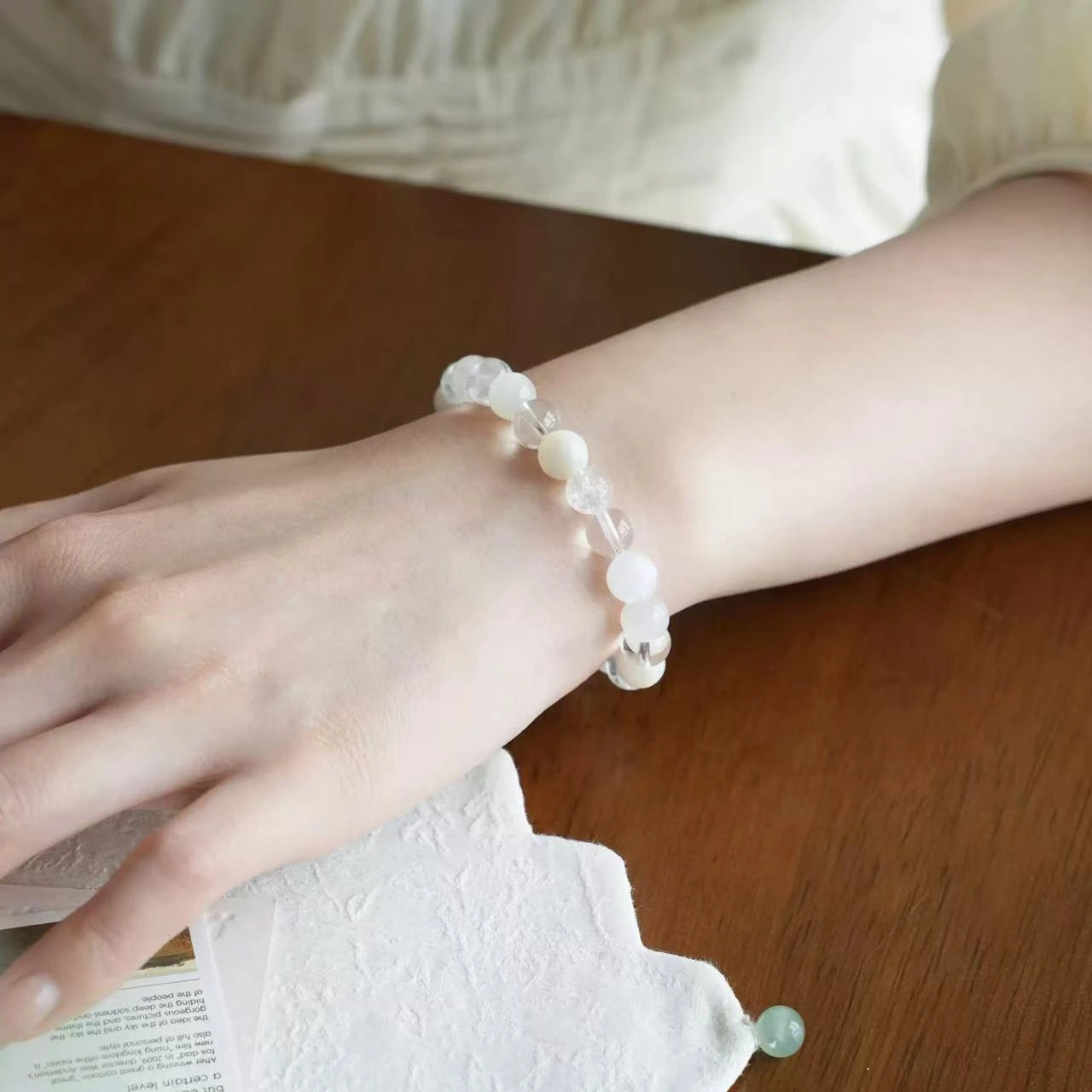 Virgo zodiac jewelry with clear quartz crystals for calming