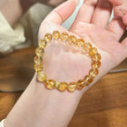 Women citrine beaded bracelet for wealth