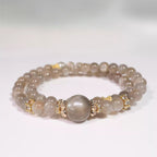 Real labradorite bracelet for women with a unique natural crystal appearance