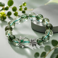Green Crystal Bracelet for wealth - handmade beaded gemstone jewelry. Hot sale healing stone bracelet