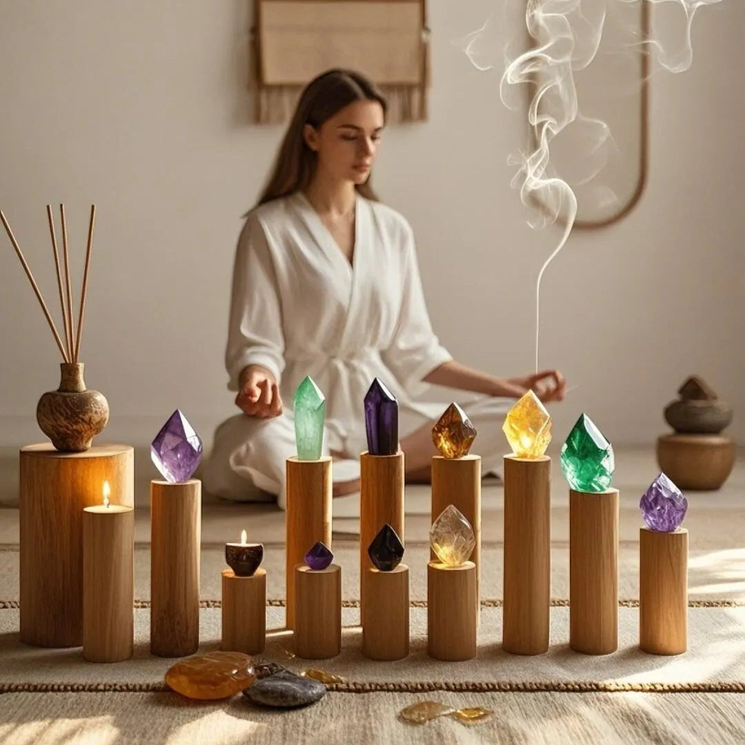 Choose your crystal bracelet by intentions, featuring healing crystal bracelets designed for love, protection, wealth, calm, confidence, and spiritual energy alignment.